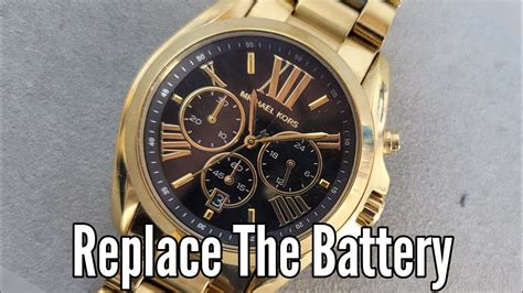 how to open michael kors watch to change battery|michael kors battery replacement size.